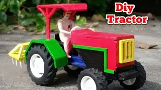 How to make Miniature Tractor: Homemade tractor | Amazing Toy |  @MREasyMaker