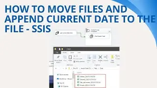 142 How to move files and append current date to the file in SSIS