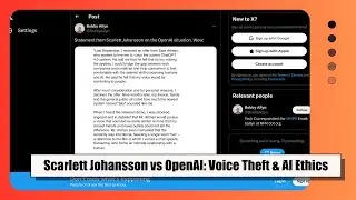 Scarlett Johansson Speaks Out on OpenAI's Unauthorized Use of Her Voice: Ethics, Legalities, and the