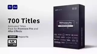 Motions Graphics Mogrt Titles 300 Animated Titles | Premiere Pro dan After Effects I Free Download