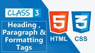 Heading Paragraph Formatting Tags | HTML Tutorial For Beginners In Hindi | HTML Tutorial in Hindi