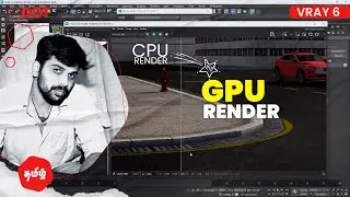 3ds Max GPU Rendering in V Ray 6 - Nvidia GeForce GTX 1660 Super - ENGLISH SUBTITLES 