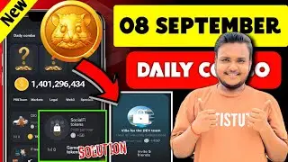 Hamster Kombat Daily Combo 8 September | 7th to 8 September | Hamster Daily Combo Today,Daily Combo