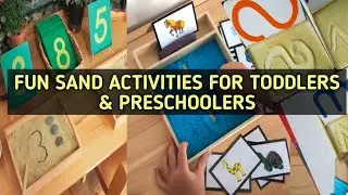 Fun sand activities for toddlers & preschoolers