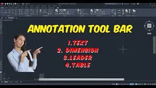 AutoCAD Basics Annotation toolbar  ( 1 to 45 days challenge)AutoCAD Practice Drawing in Hindi - 6