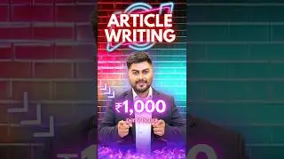 Writing se ₹1000 har 2 ghante mein kama sakte ho.. #chatgpt #articlewriting #hrishikeshroy