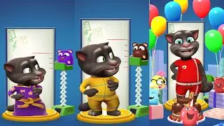 My Talking Tom2 Birthday | My Talking Tom2 Level 15 vs 25 vs 110 |Tom2 Teen vs Adult Size Ep4000