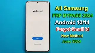 All Samsung Mobile Frp Lock🔒Bypass 2024 | Gmail Lock Remove Android 13/14 New Method - 100% Work ✅