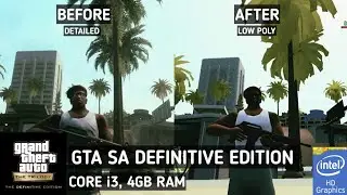 GTA San Andreas Definitive Edition Lag Fix Low End PC - Config File For Lowest Graphics Setting