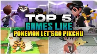 Top 5 Games Like Pokemon Let's go Pikachu in mobile #pokemon #short #pokémonletsgopikachu