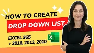 How to Create DROP DOWN LIST in Excel cell