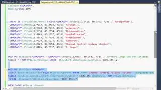 Calculating distance between two Points ( Longitude and Latitude) in SQL using GEOGRAPHY type