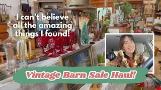 Vintage Barn Sale Haul | Shopping for Gifts | Etsy Reseller