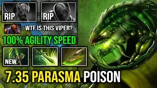 NEW 7.35 Parasma Cancer Offlane Universal Viper 100% Full Agility Speed Insane Poison Attack Dota 2