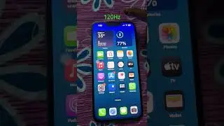 Apple iPhone refresh rate 60Hz vs 120Hz 