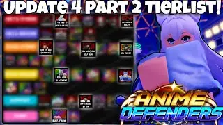 Update 4 Part 2 Meta Units Tierlist To Make Your Team OP In Roblox Anime Defenders!