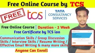 TCS Free Online Certification Course 2021 || TATA Consultancy Services || Free Course for Students.