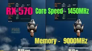 Radeon RX 570 stock vs overclock , in 2022