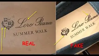 Real vs fake Loro Piana shoes. How to spot original Loro Piana summer walk mocassin flats