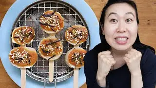 TARO DENGAKU RECIPE!! (GRILLED TARO SKEWERS WITH MISO GLAZE!!) VEGAN