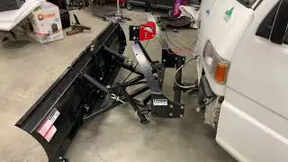 Subaru Sambar snow plow installed