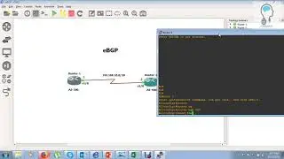 [BGP] eBGP Configuration in GNS3 [Basic Configuration]