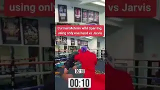 Curmel Moton spars faze jarvis with only 1 hand😱 - floyd mayweathers fighter #boxing #curmelmoton