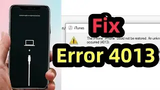How to Fix iPhone Error 4013 on iTunes - 4 Solutions