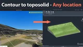 Export contour and create toposolid using AutoCAD, Revit and Equator Studios