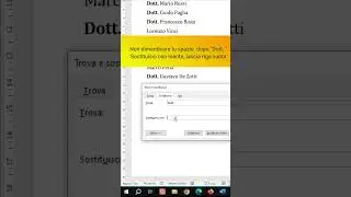 Trucchi Word - Cancella i dottori dalla lista degli invitati. #wordtips #wordtricks #wordtutorial