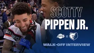 Desmond Bane crashes Scotty Pippen Jr. Walk Off Interview | Grizzlies vs. Lakers