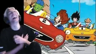 xQc reacts to Goku VS Piccolo Getting Their License - Car Race (with chat)