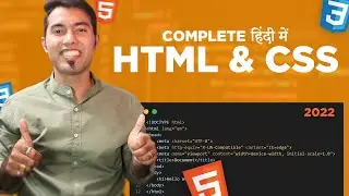 🔴 Complete HTML and CSS Tutorial In One Video In Hindi