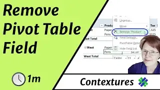 Quickly Remove an Excel Pivot Table Field