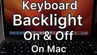 Mac Air,Pro,Mini Keyboard Backlight on & off |How to Keyboard Brightness enable and disable.