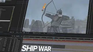 Ship War - Photoshop and After Effects RIG / ANIMATION / COMPOSITING ( Speed Animation Video )