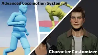 UE4 Tutorial - Advanced Locomotion System v4 merged with Character Customizer [Part 1]