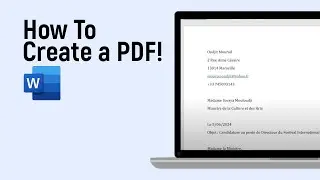 How to Create a PDF From Word Document [easy]