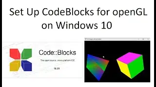 How to set up codeblocks for opengl and glut for graphics