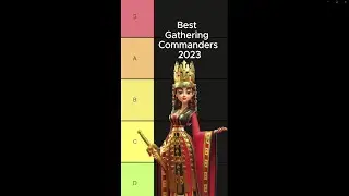 2023 BEST Gathering Commanders Tier List | Rise of Kingdoms