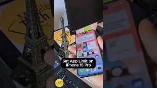 How to Set App Limit on iPhone 15 Pro 📱👌💯💫💥💢 #howto #fyp #iphone15pro #tech #apple #viral #applimit