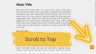 Scroll To Top Button Using only HTML and CSS | Day 54 Of 100 Day Project Series | Project Code