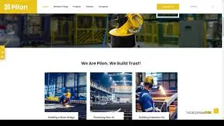 Pilon - Industrial and Factory WordPress Theme factory wordpress engineering Website Builder