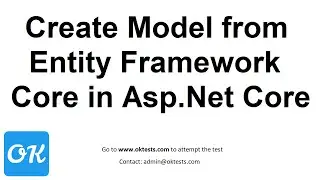 Create or Generate Model from Existing Database in Entity Framework Core