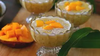 Easiest Mango Sago dessert | Mango Sago pudding| Mango sago