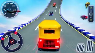 Tuk Tuk Rickshaw Impossible Tracks 3D - Stunt Ramp Driving Simulator - Android GamePlay