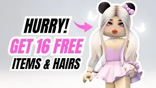 GET 16 NEW ROBLOX FREE ITEMS AND HAIRS 😍🥰