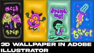 3D WALLPAPER IN ADOBE ILLUSTRATOR (ver.2)