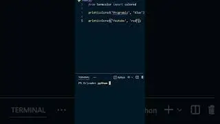 Python Colored text in 2 lines? #Shorts