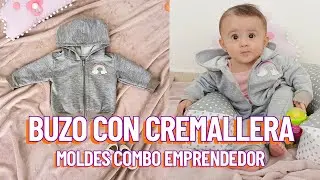 Crea este buzo para bebé MUY FÁCIL 🙌 MOLDES COMBO EMPRENDEDOR